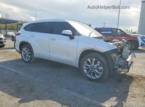 5TDYARAH4PS522887 2023 TOYOTA HIGHLANDER White Przód prawy