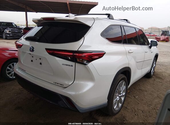 5TDYARAH6LS003009 2020 TOYOTA HIGHLANDER White Задня права чверть