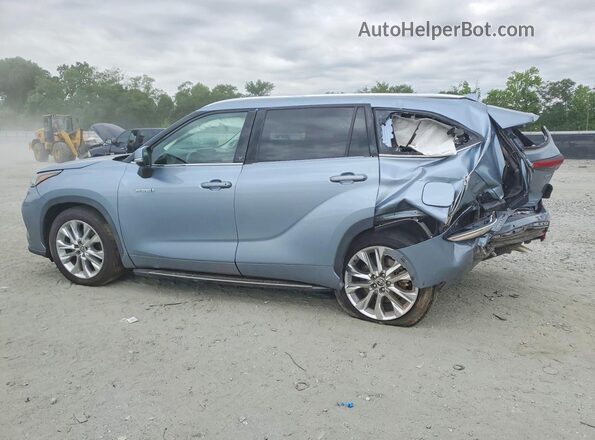 5TDYARAH8MS010545 2021 TOYOTA HIGHLANDER Blue უკანა მარცხენა