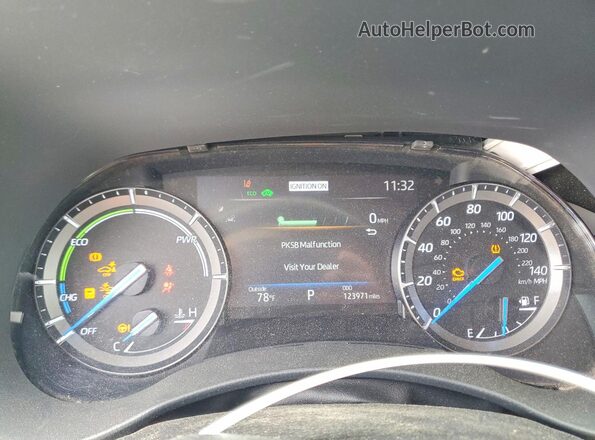 5TDYARAH8MS010545 2021 TOYOTA HIGHLANDER Blue ხელსაწყოთა პანელის ხედი