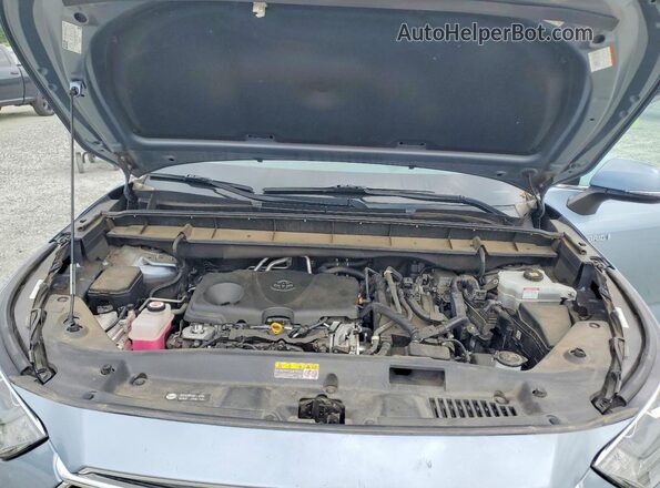 5TDYARAH8MS010545 2021 TOYOTA HIGHLANDER Blue ძრავის განყოფილების ხედი