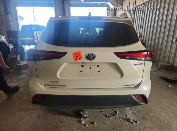 5TDYARAHXMS506348 2021 TOYOTA HIGHLANDER White უკანა ხედი