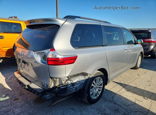 5TDYK3DC0GS761329 2016 TOYOTA SIENNA Серебряный Задняя правая четверть
