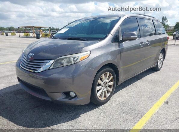 5TDYK3DC2GS746993 2016 TOYOTA SIENNA Gray Передня ліва чверть