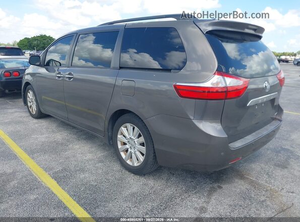 5TDYK3DC2GS746993 2016 TOYOTA SIENNA Gray Задня ліва чверть