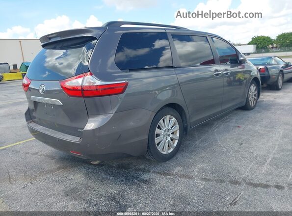 5TDYK3DC2GS746993 2016 TOYOTA SIENNA Gray Задня права чверть
