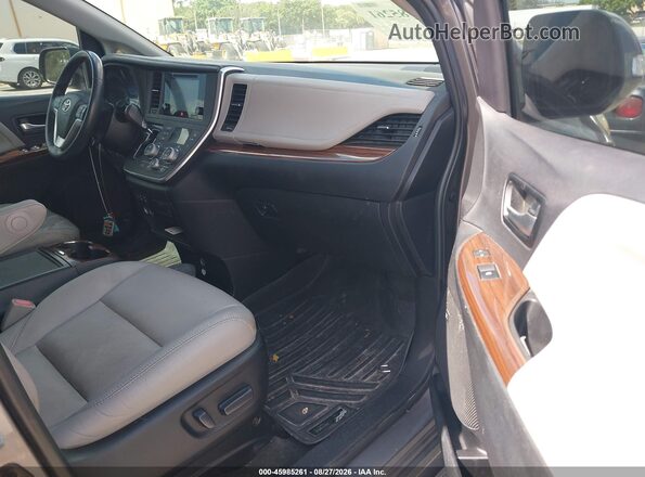 5TDYK3DC2GS746993 2016 TOYOTA SIENNA Gray Вид салону спереду