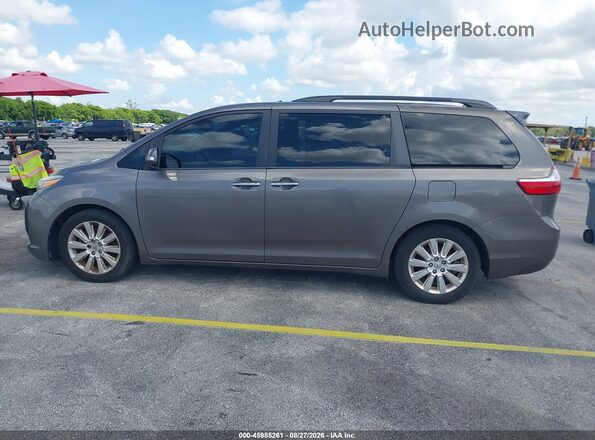 5TDYK3DC2GS746993 2016 TOYOTA SIENNA Gray Панорамний вид салону 360°