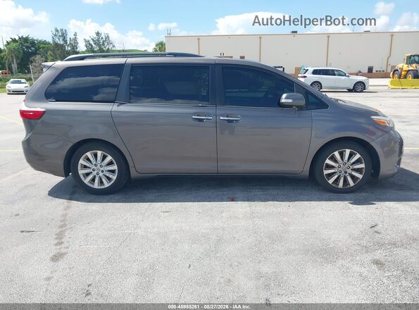 5TDYK3DC2GS746993 2016 TOYOTA SIENNA Gray Вид задньої частини салону