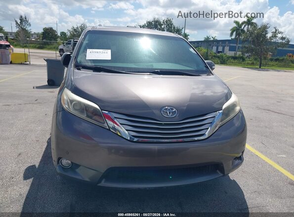 5TDYK3DC2GS746993 2016 TOYOTA SIENNA Gray Вид щитка приладів