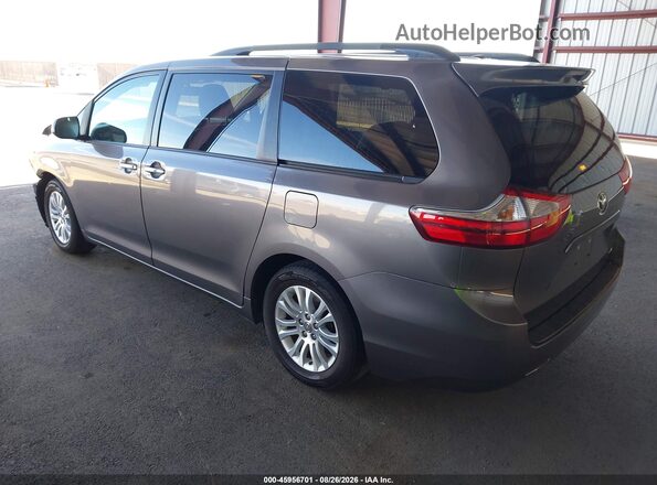 5TDYK3DC2GS749439 2016 TOYOTA SIENNA Gray Задня ліва чверть