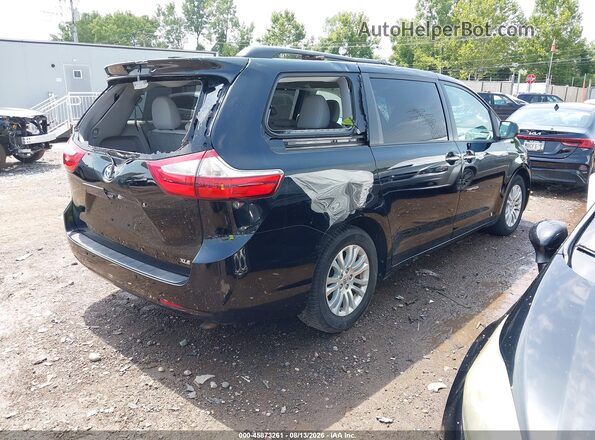 5TDYK3DC3GS711220 2016 TOYOTA SIENNA Black Rear right
