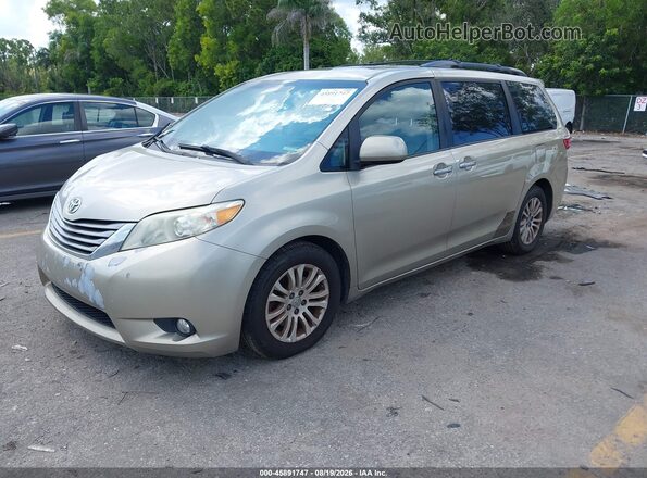 5TDYK3DC3GS759347 2016 TOYOTA SIENNA Beige Առջևի ձախ երեք քառորդ տեսարան