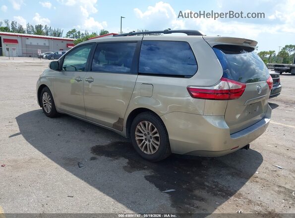 5TDYK3DC3GS759347 2016 TOYOTA SIENNA Beige Հետևի ձախ