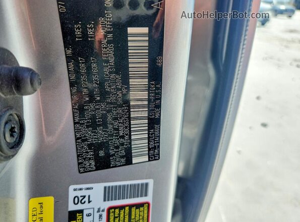 5TDYK3DC3GS762491 2016 TOYOTA SIENNA Silver Vista interior de 360 grados