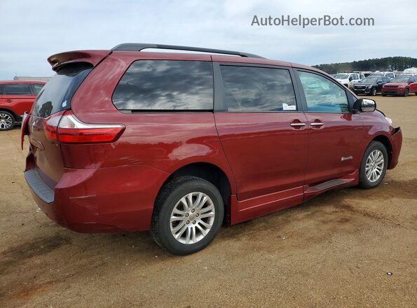 5TDYK3DC4GS703112 2016 TOYOTA SIENNA Burgundy ხელსაწყოთა პანელის ხედი