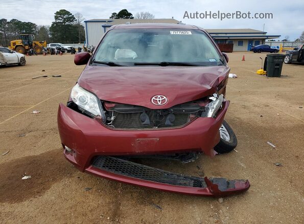 5TDYK3DC4GS703112 2016 TOYOTA SIENNA Burgundy VIN კოდის სტიკერის ხედი