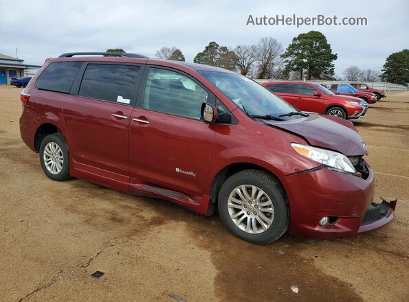 5TDYK3DC4GS703112 2016 TOYOTA SIENNA Burgundy ძრავის განყოფილების ხედი