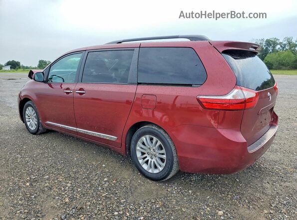 5TDYK3DC5GS761231 2016 TOYOTA SIENNA Maroon Trasero izquierdo