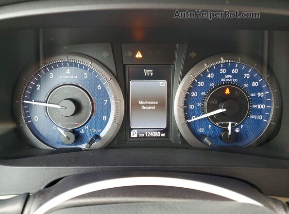 5TDYK3DC5GS761231 2016 TOYOTA SIENNA Maroon Vista del cuadro de instrumentos