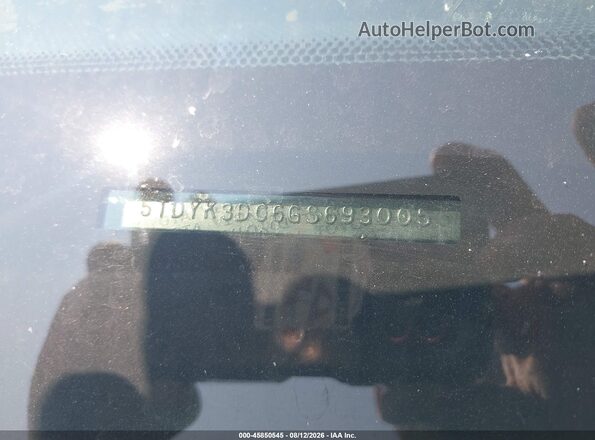 5TDYK3DC6GS693005 2016 TOYOTA SIENNA Черный 