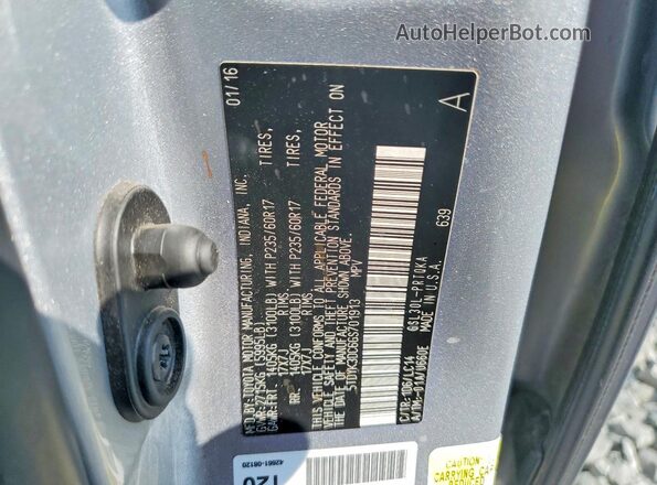 5TDYK3DC6GS701913 2016 TOYOTA SIENNA Silver Widok wnętrza 360 stopni