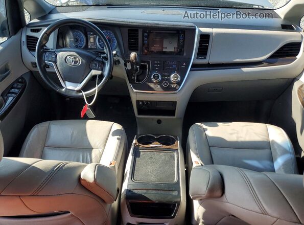 5TDYK3DC6GS701913 2016 TOYOTA SIENNA Silver Widok deski rozdzielczej