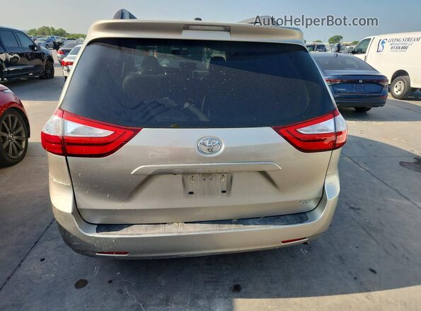 5TDYK3DC6GS702513 2016 TOYOTA SIENNA Желто-коричневый Вид сзади