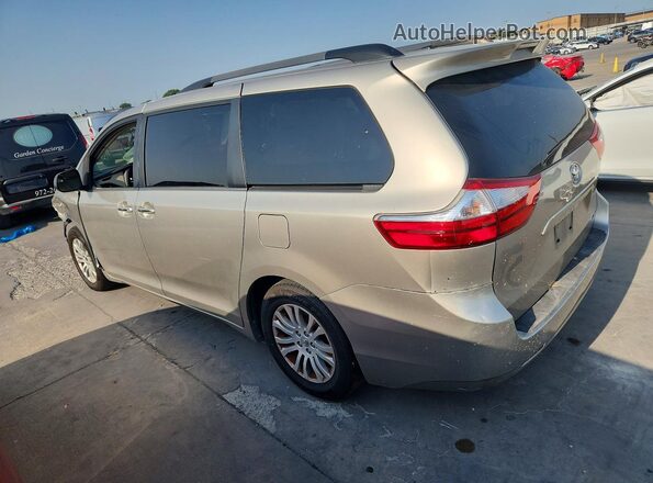 5TDYK3DC6GS702513 2016 TOYOTA SIENNA Желто-коричневый Задняя левая четверть
