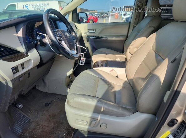 5TDYK3DC6GS702513 2016 TOYOTA SIENNA Желто-коричневый Вид салона спереди