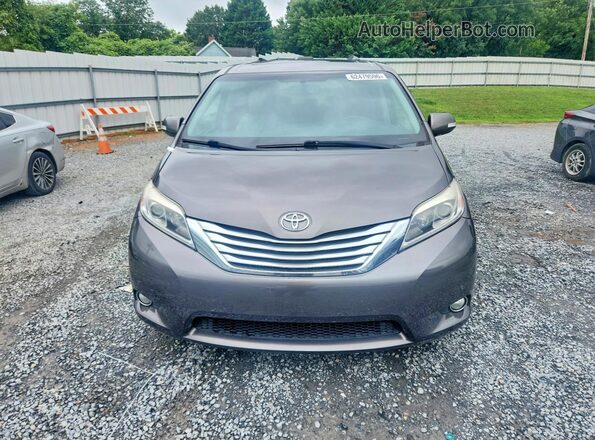 5TDYK3DC6GS722938 2016 TOYOTA SIENNA Gray წინა ხედი