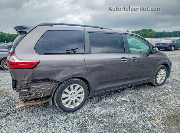5TDYK3DC6GS722938 2016 TOYOTA SIENNA Gray უკანა მარჯვენა