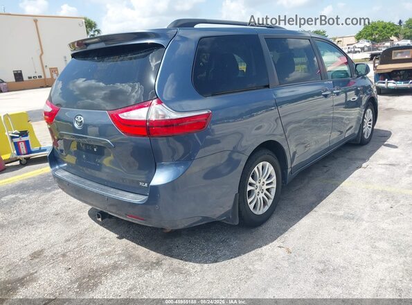 5TDYK3DC6GS744762 2016 TOYOTA SIENNA Blue Rear right