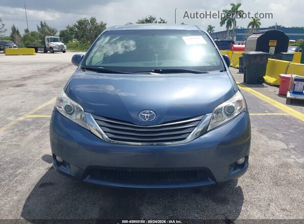 5TDYK3DC6GS744762 2016 TOYOTA SIENNA Blue Instrument cluster view