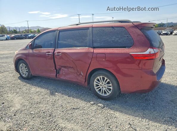 5TDYK3DC7GS756208 2016 TOYOTA SIENNA Бордовый Задняя левая четверть