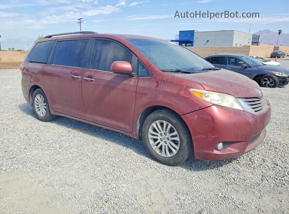 5TDYK3DC7GS756208 2016 TOYOTA SIENNA Бордовый Передняя правая четверть