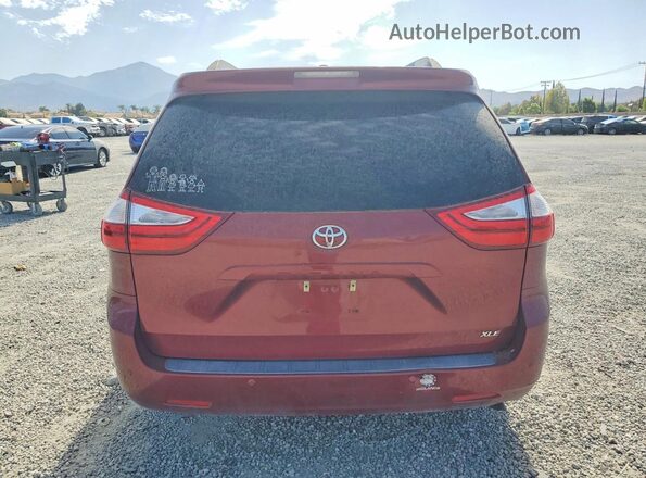 5TDYK3DC7GS756208 2016 TOYOTA SIENNA Бордовый Вид сзади