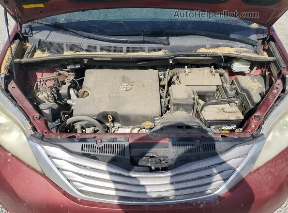 5TDYK3DC7GS756208 2016 TOYOTA SIENNA Бордовый Вид подкапотного пространства