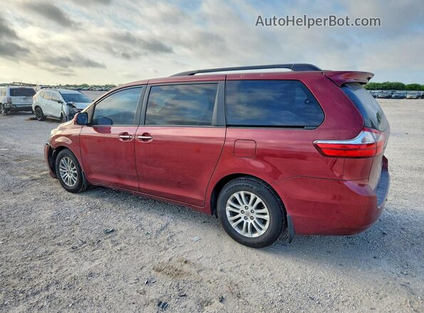 5TDYK3DC7GS756788 2016 TOYOTA SIENNA Maroon Trasero izquierdo