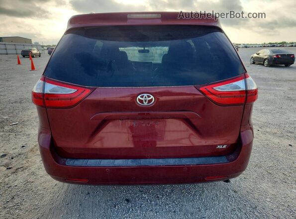 5TDYK3DC7GS756788 2016 TOYOTA SIENNA Maroon Vista trasera