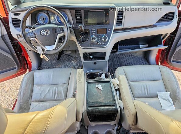 5TDYK3DC7GS756788 2016 TOYOTA SIENNA Maroon Vista del salpicadero