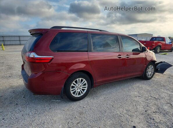 5TDYK3DC7GS756788 2016 TOYOTA SIENNA Maroon Trasero derecho