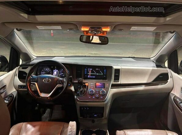 5TDYK3DC7GS758654 2016 TOYOTA SIENNA Синий Вид щитка приборов