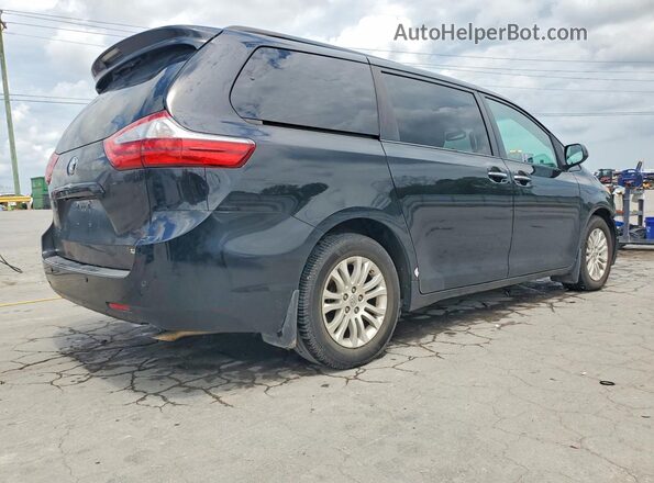 5TDYK3DC8GS696911 2016 TOYOTA SIENNA Черный Задняя правая четверть