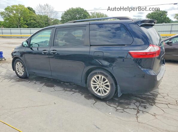 5TDYK3DC8GS696911 2016 TOYOTA SIENNA Черный Задняя левая четверть