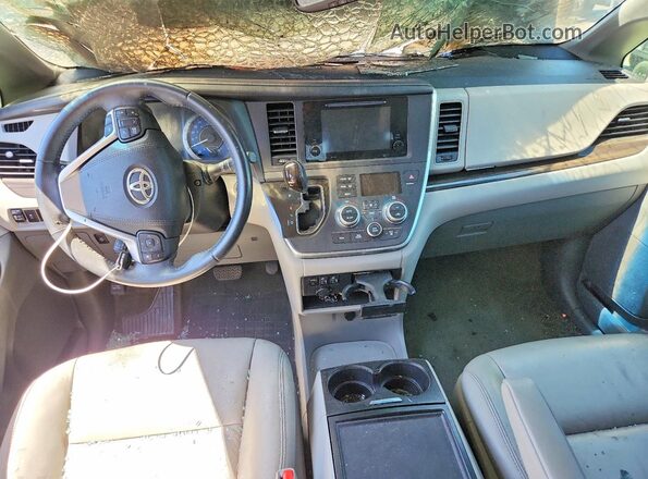 5TDYK3DC8GS747565 2016 TOYOTA SIENNA White წინა პანელის ხედი