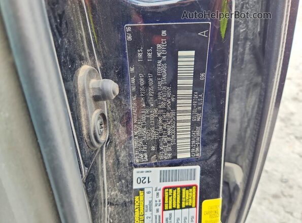 5TDYK3DC9GS757991 2016 TOYOTA SIENNA Black VIN կոդի պիտակի տեսք