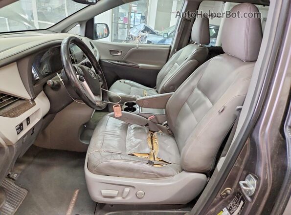 5TDYK3DCXGS692830 2016 TOYOTA SIENNA Бежевый Вид салона спереди