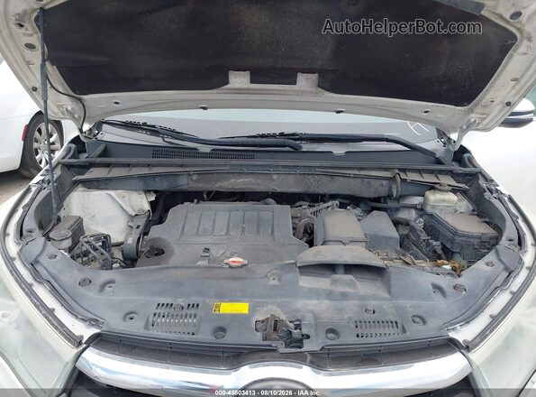 5TDYKRFH0GS186435 2016 TOYOTA HIGHLANDER Cream Вид ззаду