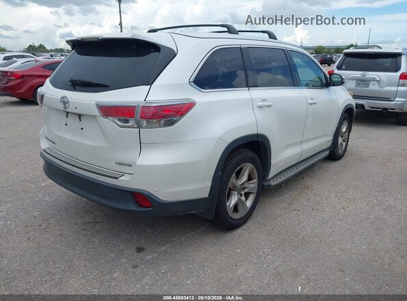 5TDYKRFH0GS186435 2016 TOYOTA HIGHLANDER Cream Задня права чверть